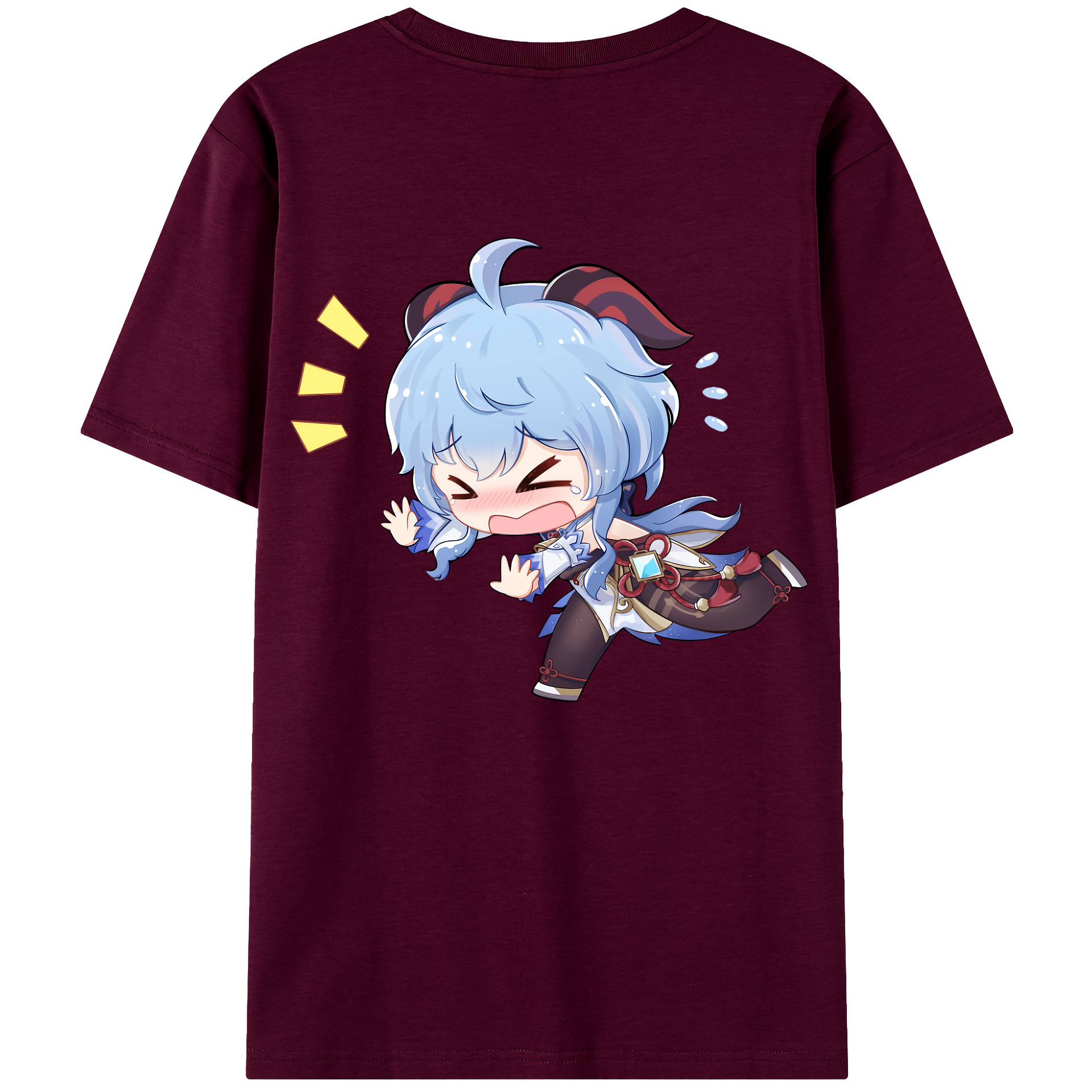 げんし神 甘雨 かんう genshin Ganyu レディース半袖Tシャツ(バックプリント)